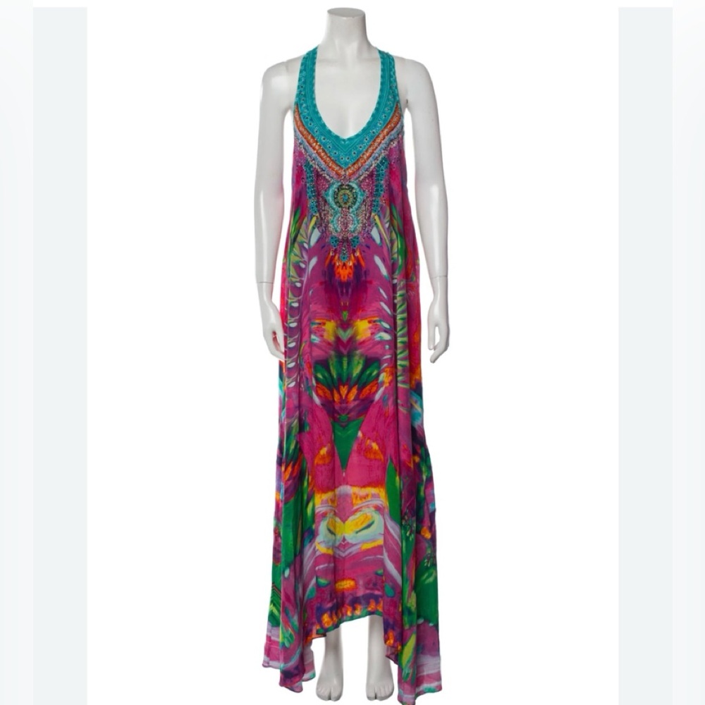 Camilla silk racerback dress - like new